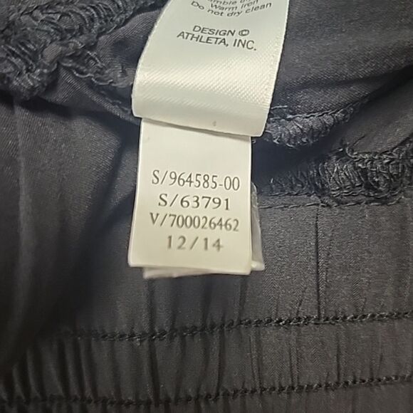 Athleta La Viva Capri Womens Joggers Sz 2 Black Cropped Stretch Pants 63791 - Picture 6 of 11